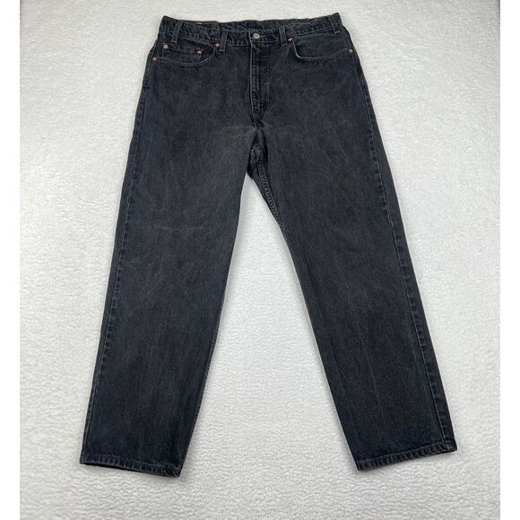 Levi's Other - Vintage Levis Jeans‎ Mens 38x30 Black Faded 550 Relaxed Straight Y2K Denim USA